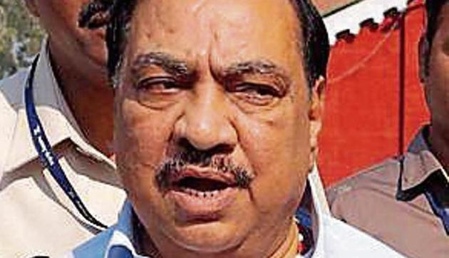 Eknath Khadse warned that he would be compelled to take a “different step” if the party leadership does not pay heed to his grievances.(HT Photo)