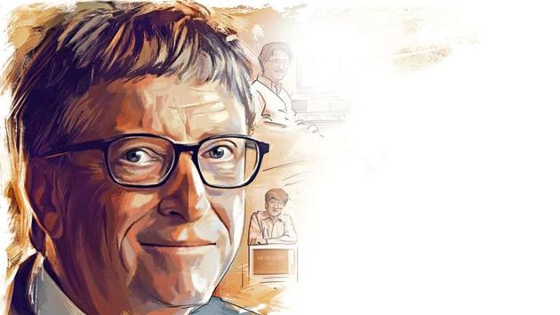 Bill Gates in January 2000 stepped down as Microsoft CEO and over the next few years he gradually transferred his duties to others and started spending more of his time in several philanthropic work and endeavours.(Illustration: Gajanan Nirphale)