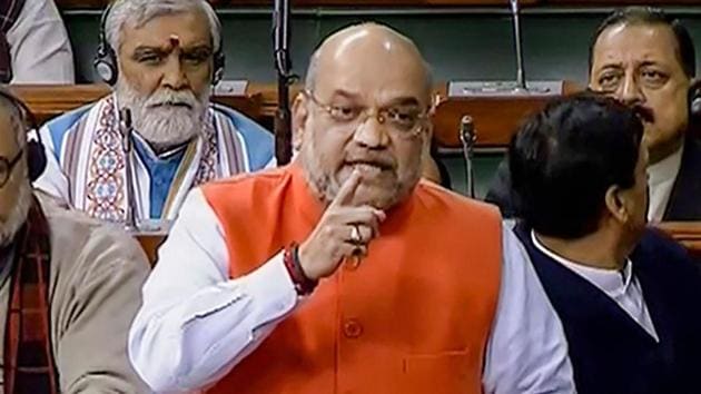 Amit Shah said the provision to fast-track citizenship for non-Muslims was a “reasonable classification” since the three states were Islamic states and would not persecute Muslims.(PTI)