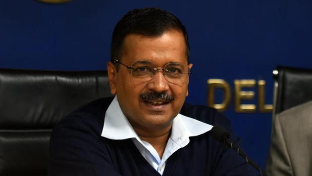 Delhi High Court on Tuesday stayed the proceedings in a criminal defamation case filed against chief minister Arvind Kejriwal(Amal KS/HT PHOTO)