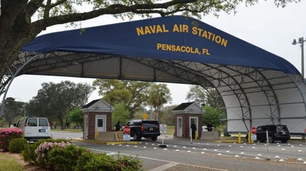 Federal authorities are investigating a cyberattack on the city of Pensacola, Florida, home to the naval air station where a Saudi flight student killed three sailors and wounded eight others on Friday. (US Navy handout via Reuters) Federal authorities are investigating a cyberattack on the city of Pensacola, Florida, home to the naval air station where a Saudi flight student killed three sailors and wounded eight others on Friday. (US Navy handout via Reuters)