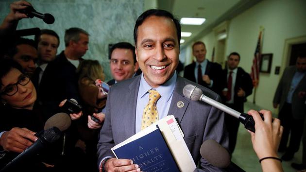 Raja Krishnamoorthi, the Indian-descent Democratic lawmaker, says the impeachment inquiry against US President Donald Trump is not an internal matter of the United States because the outcome will determine how governments around the world behave(Reuters File Photo)