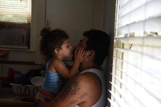 Zayleeana Tiemann gives her father a kiss on Father's Day at their home. For every 100,000 live births in Texas, there are 14.6 maternal deaths, according to the most recent data by the state’s Maternal Mortality and Morbidity Review Committee. As in the rest of the country, women of color are disproportionately affected. Elizabeth Warren, the U.S. Senator for Massachusetts who is running for president, has made improving maternal health a big part of her 2020 campaign. (Callaghan O'Hare / REUTERS) Zayleeana Tiemann gives her father a kiss on Father's Day at their home. For every 100,000 live births in Texas, there are 14.6 maternal deaths, according to the most recent data by the state’s Maternal Mortality and Morbidity Review Committee. As in the rest of the country, women of color are disproportionately affected. Elizabeth Warren, the U.S. Senator for Massachusetts who is running for president, has made improving maternal health a big part of her 2020 campaign. (Callaghan O'Hare / REUTERS)