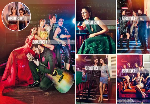 The key to good party wear is to go for silhouettes that work best for the body. Styling by Avneet Chadha. Location courtesy: Whisky Samba, Gurugram; Art direction: Amit Malik; Make up & hair: Anuj Dogra; Styling assistant: Tanya Aggarwal; Models: Yashvika (Runway), Rudrapriya, Mawji, Vaibhav Anand and Afam (BB Model Management)(Shivamm Paathak)