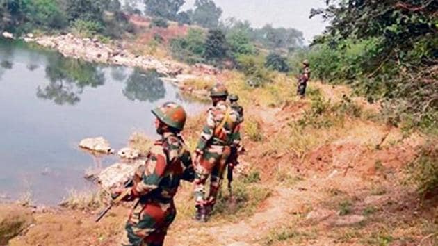 Army officials say the water body was designated to army by the Sagar municipal corporation in 1995. (HT Photo) Army officials say the water body was designated to army by the Sagar municipal corporation in 1995. (HT Photo)