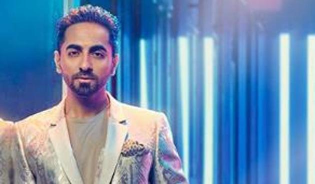 Ayushmann Khurrana looks dapper in the silver jacket and slick hair pulled back.(Instagram)
