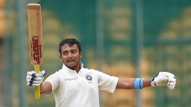 File image of Prithvi Shaw in action.(PTI)