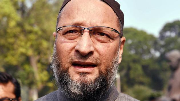 The 50-year-old Owaisi is a four-time MP and was first elected to the House in 2004 from the Owaisi family’s pocket borough, Hyderabad.(ANI Photo)