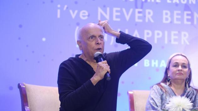 Mahesh Bhatt addresses at the launch of his daughter Shaheen Bhatt's book I've Never Been (un)Happier.(IANS) Mahesh Bhatt addresses at the launch of his daughter Shaheen Bhatt's book I've Never Been (un)Happier.(IANS)