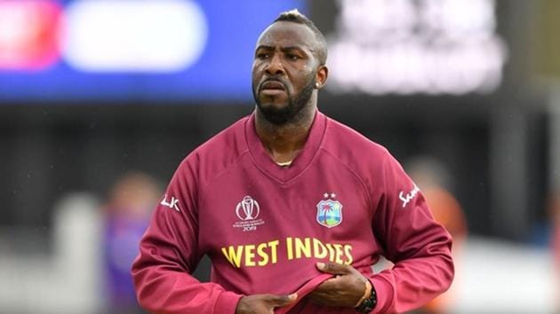 File image of Windies cricketer Andre Russell.(AFP/Getty Images) File image of Windies cricketer Andre Russell.(AFP/Getty Images)