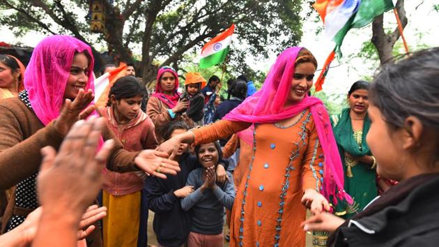 The contentious bill, however, incited a different reaction from the Hindu refugees from Pakistan living in New Delhi who danced in merriment to celebrate the smooth passage of the bill in the Rajya Sabha. (Raj K Raj / HT Photo)