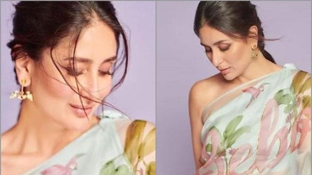 Kareena Kapoor Khan slays in this hand-painted ‘Bebo’ saree. See pics.(Instagram)