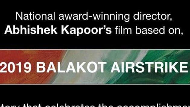 Abhishek Kapoor will direct the new film on Baklakot airstrike. Abhishek Kapoor will direct the new film on Baklakot airstrike.