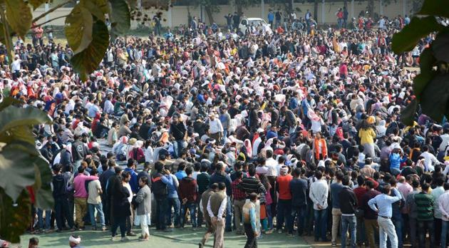 People assemble for a peaceful protest against the Citizenship Amendment Bill despite curfew, in Guwahati, Friday, Dec. 13, 2019. (PTI file photo for representation) People assemble for a peaceful protest against the Citizenship Amendment Bill despite curfew, in Guwahati, Friday, Dec. 13, 2019. (PTI file photo for representation)
