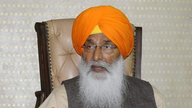 Shiromani Akali Dal leader Sukhdev Singh Dhindsa during an interview with HT at his residence in Sector 11, Chandigarh, on Friday.(Anil Dayal/HT)