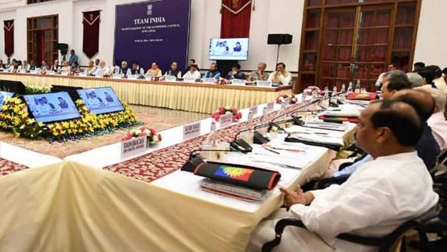 A Niti Aayog meeting, 2018. Democracy will involve competition. But it is important for all parties, and the Centre and states, to work together on key issues (HT) A Niti Aayog meeting, 2018. Democracy will involve competition. But it is important for all parties, and the Centre and states, to work together on key issues (HT)