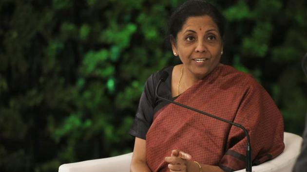 Sitharaman, a newcomer on the Forbes most powerful women list, is ranked 34th. India’s first female finance minister, Sitharaman has also served as the country’s defence minister.(Raj K Raj/HT PHOTO)