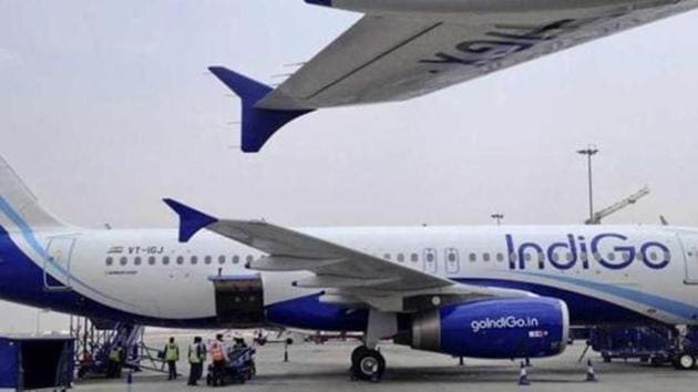 Over 100 passengers of an IndiGo flight from Lucknow to Hyderabad were forced to spend the entire night on the aerobridge at Lucknow airport after their Airbus A320neo aircraft developed a technical snag. (Reuters Photo)