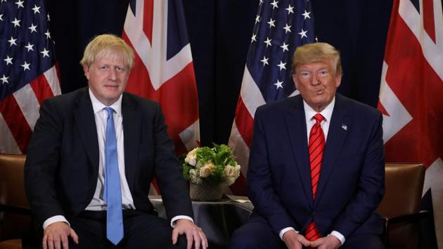US President Donald Trump on Friday congratulated UK Prime Minister Boris Johnson (REUTERS) US President Donald Trump on Friday congratulated UK Prime Minister Boris Johnson (REUTERS)