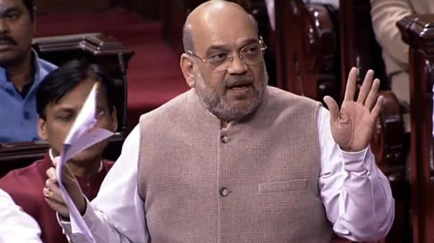 Home minister Amit Shah’s emergence as a parliamentarian that was first apparent in the first session of the 17th Lok Sabha.(ANI Photo/ RSTV) Home minister Amit Shah’s emergence as a parliamentarian that was first apparent in the first session of the 17th Lok Sabha.(ANI Photo/ RSTV)