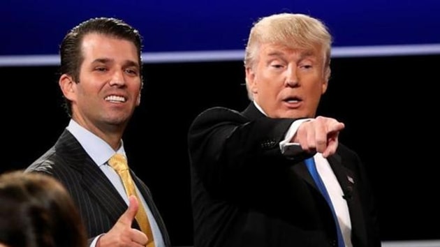 Trump Jr promised that his father’s re-election campaign in 2020 will be as entertaining as Bollywood films but, with a lot less dancing.(Reuters FILE)