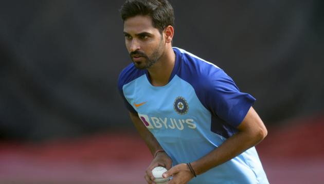 India's Bhuvneshwar Kumar(AP) India's Bhuvneshwar Kumar(AP)