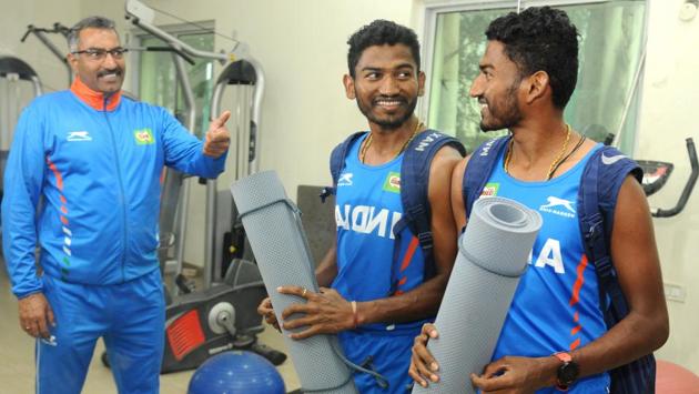 “We were sitting in the mess, and some boys told me, ‘You run well, but cross country is not easy. You won’t be able to do it’,” Sable says. “That was my turning point. I wanted to prove them wrong. Bas, zid thi.” Even as his colleagues would begin their training at 6am, Sable woke up at 4 to run alone. The solo act would continue for an hour in the evening too, when everyone else would relax after the hard day’s toil. (Bharat Bhushan / HT Photo)