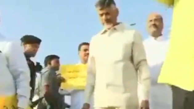 Chandrababu Naidu, the leader of the opposition in the Andhra assembly, accused the YS Jagan Mohan Reddy government of taking the state backwards rather than developing it.(Screengrab)