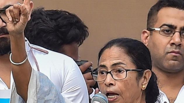 West Bengal Chief Minister Mamata Banerjee addresses a protest rally against NRC and Citizenship Amendment Act, in Kolkata. (PTI) West Bengal Chief Minister Mamata Banerjee addresses a protest rally against NRC and Citizenship Amendment Act, in Kolkata. (PTI)