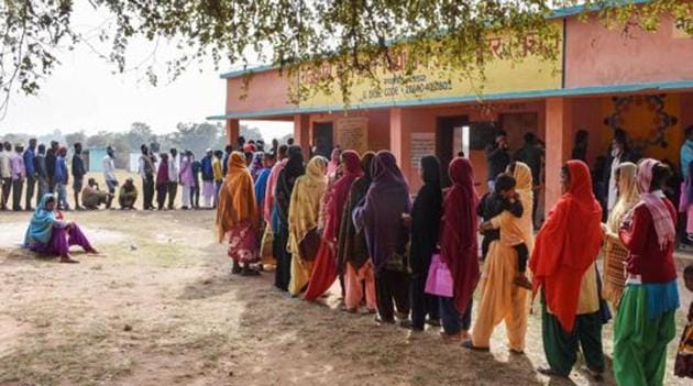The third phase of state elections was hit by violence as one person was killed and eight others injured after a mob clashed with security forces at a polling booth. (PTI) The third phase of state elections was hit by violence as one person was killed and eight others injured after a mob clashed with security forces at a polling booth. (PTI)
