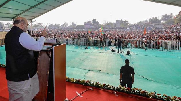 Union Home Affairs Minister and BJP National President Amit Shah on Monday blamed the Congress, Aam Aadmi Party and the Trinamool Congress for rising student unrest across the country against the Citizenship Amendment Act. (PTI) Union Home Affairs Minister and BJP National President Amit Shah on Monday blamed the Congress, Aam Aadmi Party and the Trinamool Congress for rising student unrest across the country against the Citizenship Amendment Act. (PTI)