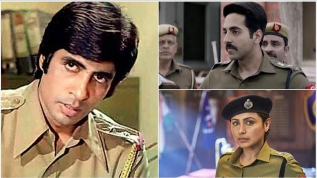 Amitabh Bachchan, Ayushmann Khurrana and Rani Mukerji have all played cops.