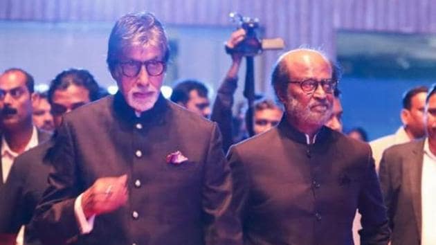 Rajinikanth called Amitabh Bachchan his “inspiration”. Rajinikanth called Amitabh Bachchan his “inspiration”.