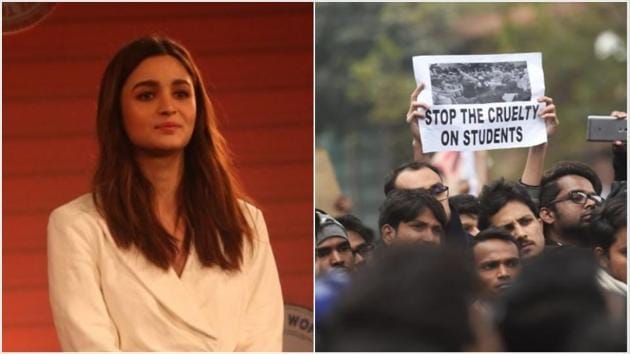 Alia Bhatt has shown support towards the protesting students.