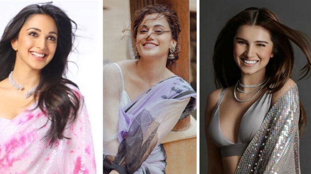 Take cue from the likes of Deepika Padukone, Bhumi Pednekar, Taapsee Pannu, Alia Bhatt, Tara Sutaria and Kiara Advani, on how to and NOT to wear a saree.(INSTAGRAM)