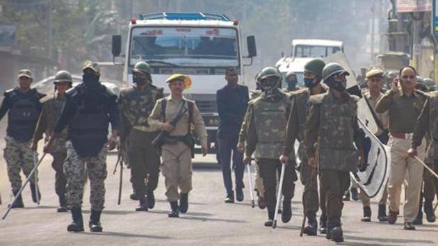 Security personnel patrol a street during curfew, a day after unrest against the Citizenship Amendment Bill, in Guwahati, Thursday, Dec. 12, 2019. (PTI) Security personnel patrol a street during curfew, a day after unrest against the Citizenship Amendment Bill, in Guwahati, Thursday, Dec. 12, 2019. (PTI)