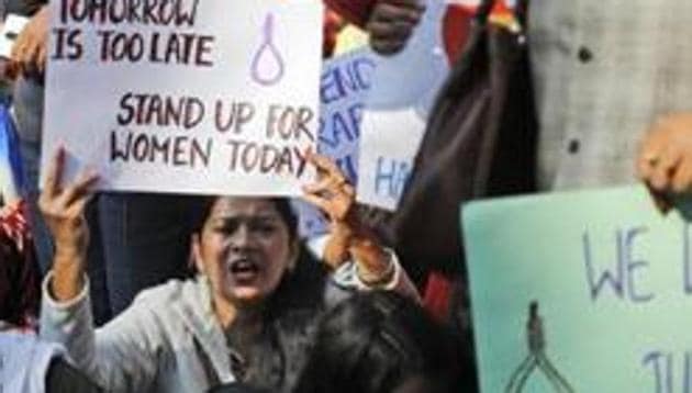 The college student had received 95% burn injuries when her neighbour allegedly set her on fire after she resisted the rape attempt.(AP)