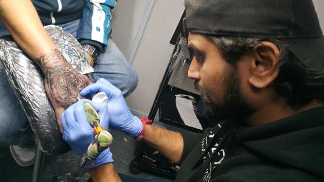 Celebrity tattoo artist Vikas Malani educated both artists and clients about the enhanced products and technology available for permanent tattooing and its aftercare. (Kabir Singh Bhandari) Celebrity tattoo artist Vikas Malani educated both artists and clients about the enhanced products and technology available for permanent tattooing and its aftercare. (Kabir Singh Bhandari)