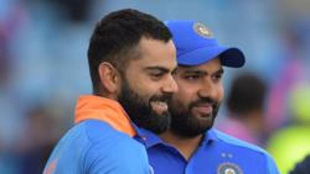 India's Rohit Sharma and Virat Kohli.(AFP)