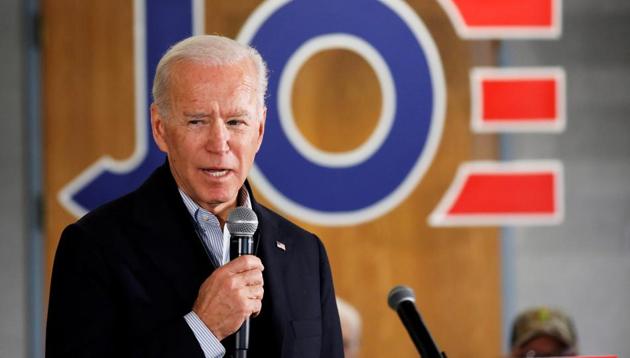 Democratic 2020 US presidential candidate and former US Vice President Joe Biden (REUTERS) Democratic 2020 US presidential candidate and former US Vice President Joe Biden (REUTERS)