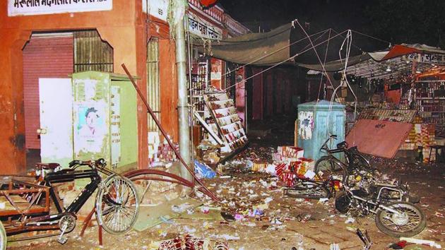 Bomb blasts ripped through eight locations in Jaipur in 2008(HT FIle) Bomb blasts ripped through eight locations in Jaipur in 2008(HT FIle)