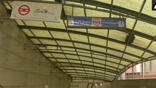 According to DMRC officials, it has restricted entry and exit in 5-6 Metro stations each day over the last five days on the directions of the Delhi Police owing to the CAA protests. (ANI / Twitter) According to DMRC officials, it has restricted entry and exit in 5-6 Metro stations each day over the last five days on the directions of the Delhi Police owing to the CAA protests. (ANI / Twitter)