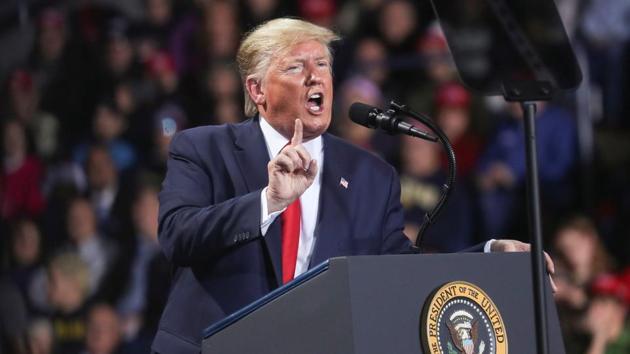 US President Donald Trump is confident of sailing through the Senate trial, which will decide the fate of his presidency after his impeachment by the House of Representatives. (REUTERS PHOTO.) US President Donald Trump is confident of sailing through the Senate trial, which will decide the fate of his presidency after his impeachment by the House of Representatives. (REUTERS PHOTO.)