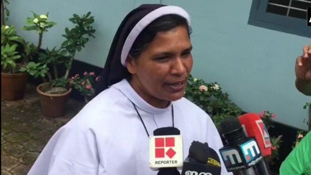 The police strengthened sister Lucy Kalappura (seen in picture) security last week after she complained of a threat to her life. (Photo: ANI) The police strengthened sister Lucy Kalappura (seen in picture) security last week after she complained of a threat to her life. (Photo: ANI)