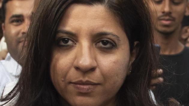 Bollywood actor Zoya Akhtar protesting against CAA and NRC. (Satish Bate/HT Photo)