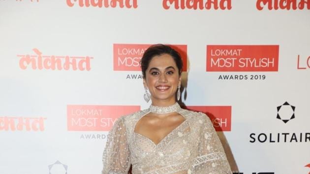 Taapsee Pannu at the Red Carpet of 4th Lokmat Most Stylish Awards in Mumbai on Dec 18.(IANS) Taapsee Pannu at the Red Carpet of 4th Lokmat Most Stylish Awards in Mumbai on Dec 18.(IANS)