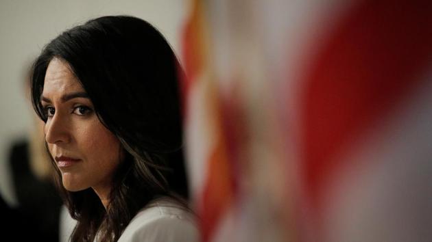 2020 Democratic U.S. presidential candidate and U.S. Rep. Tulsi Gabbard speaks during a news conference at the The 9/11 Tribute Museum in New York City, US. (Photo: Reuters) 2020 Democratic U.S. presidential candidate and U.S. Rep. Tulsi Gabbard speaks during a news conference at the The 9/11 Tribute Museum in New York City, US. (Photo: Reuters)