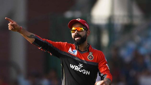 Royal Challengers Bangalore captain Virat Kohli during an IPL match last year.(Vipin Kumar/HT PHOTO)