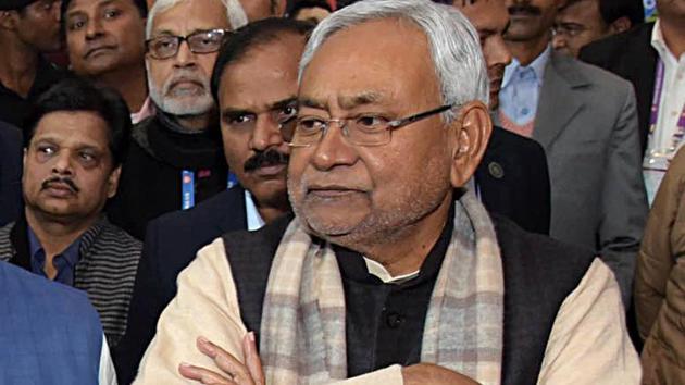 Bihar Chief Minister Nitish Kumar visit an exhibition during the inauguration program of the 80th Annual Session of the Indian Roads Congress, in Patna on Friday.(ANI Photo)