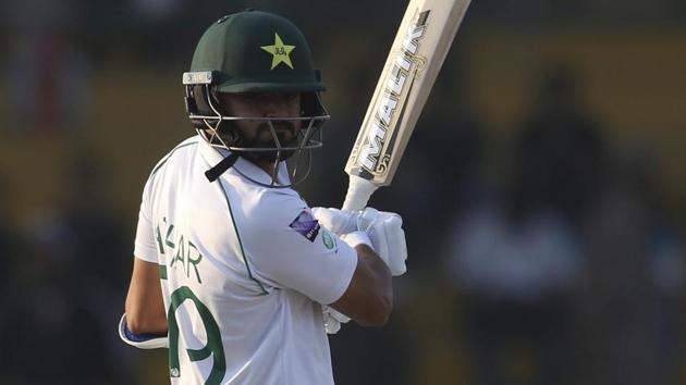 Pakistani captain Azhar Ali hits a boundary. (AP) Pakistani captain Azhar Ali hits a boundary. (AP)